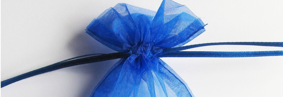 Organzabeutel blau 15x10cm Organzabeutel blau 15x10cm