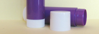 Lippenstifthülse mit Deckel, violett