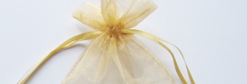 Organzabeutel karamell 15x10cm