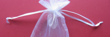 Organzabeutel weiss 15x10cm