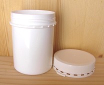 Creme-/Salbendose weiß mit Originalitäts-Verschluß  280g,   1Stück