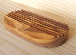 Seifenschale aus Olivenholz - 1Stück