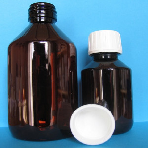 PET Flasche braun 250ml     1Stück