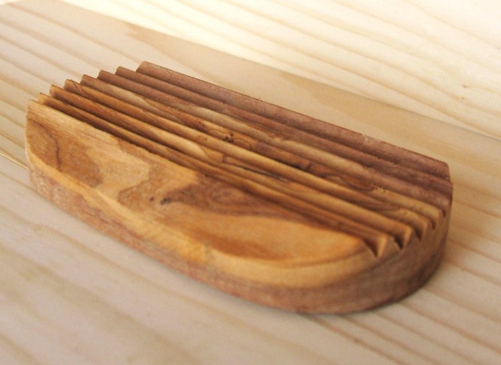 Seifenschale aus Olivenholz - 1Stück