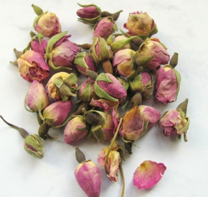 Rosenknospen rosa ganz    250g