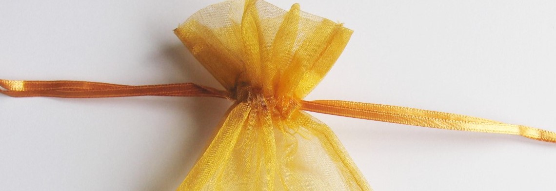 Organzabeutel gold 15x10cm Organzabeutel gold 15x10cm